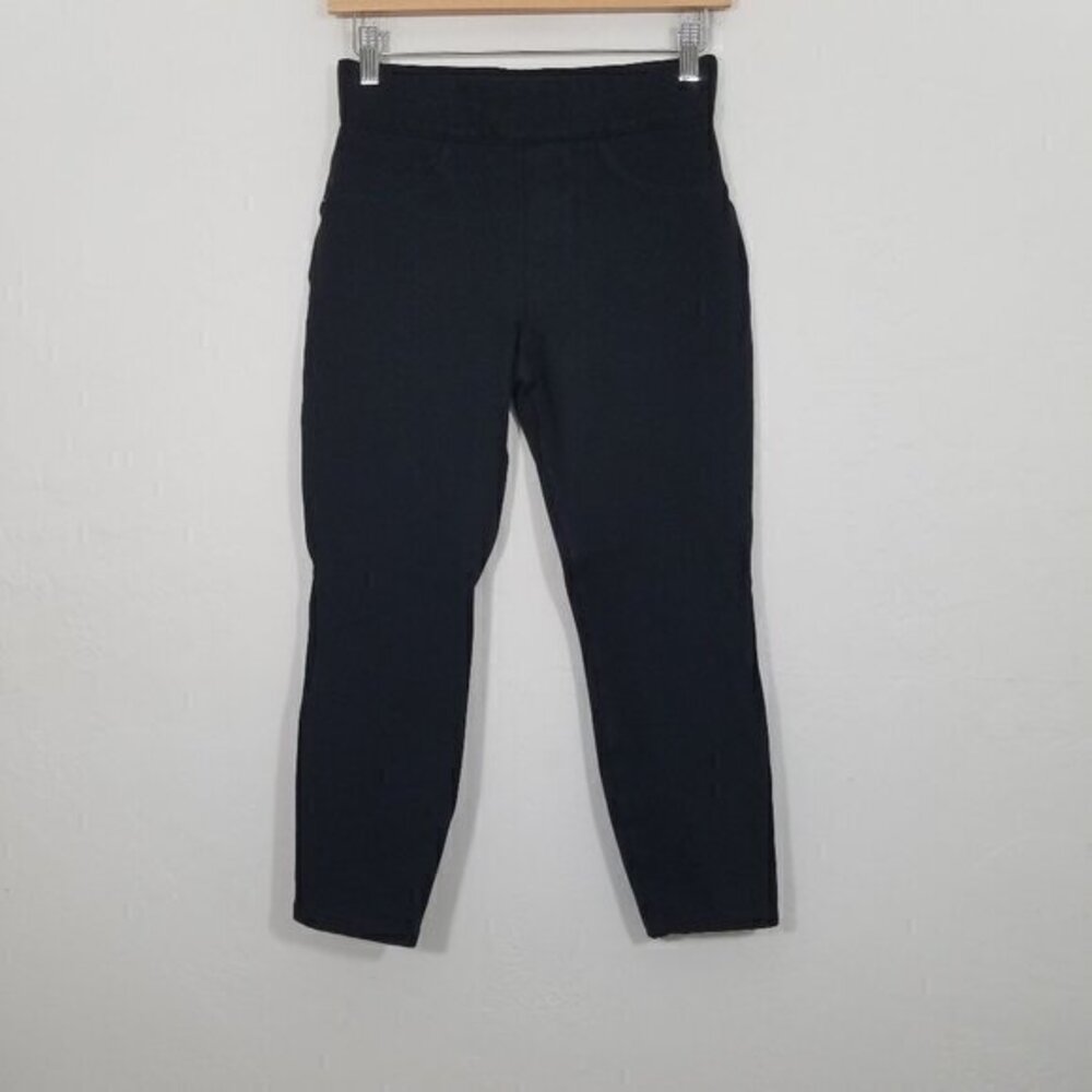 SPANX Pull-On Cropped Stretch Pants Black Size S
